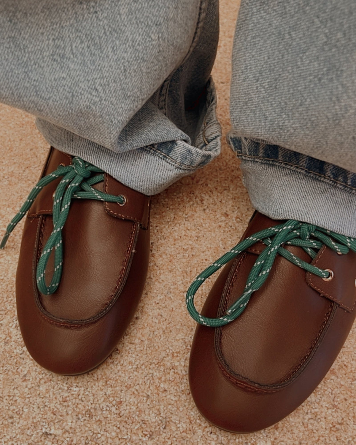 Bruine loafers gesloten