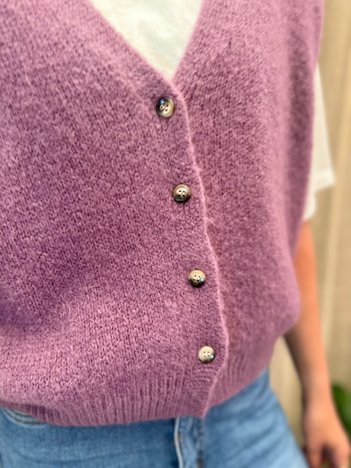 Bodywarmer alpaca lilac