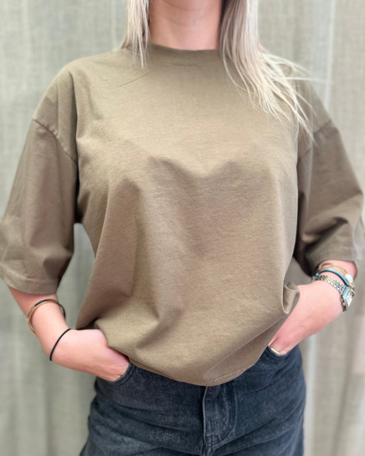 Basic T-Shirt – khaki