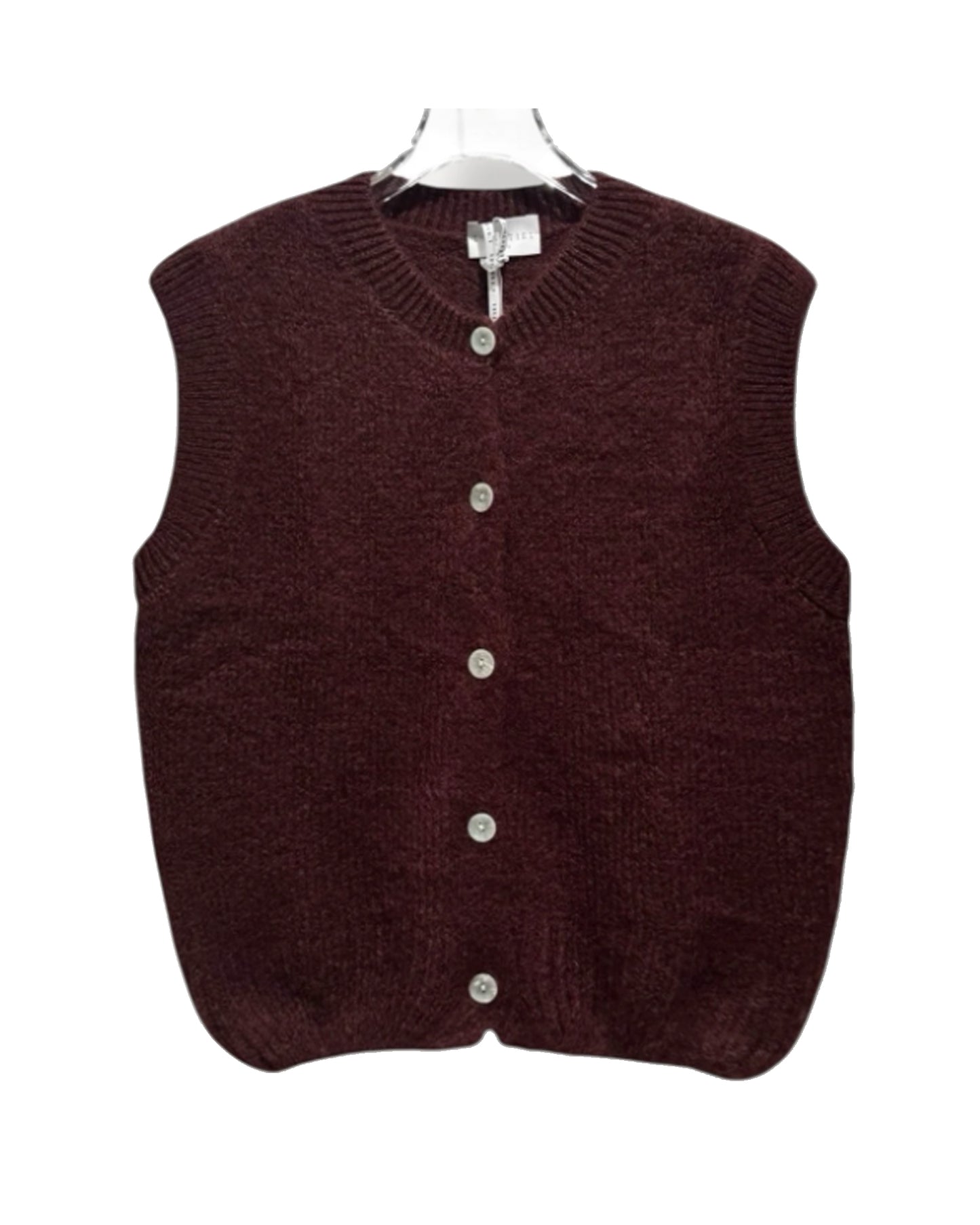 Gilet zonder mouwen in mohair