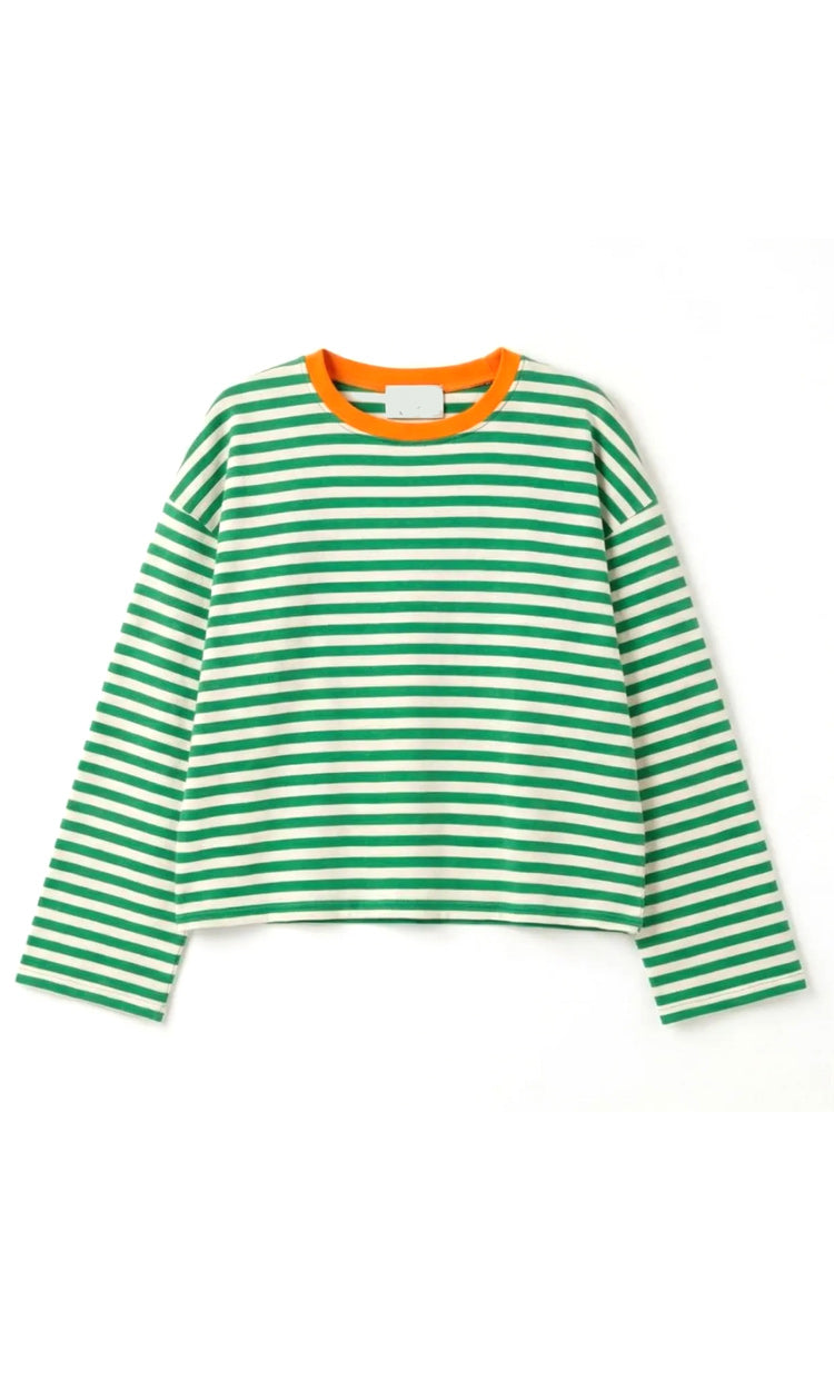 t-shirt stripe green