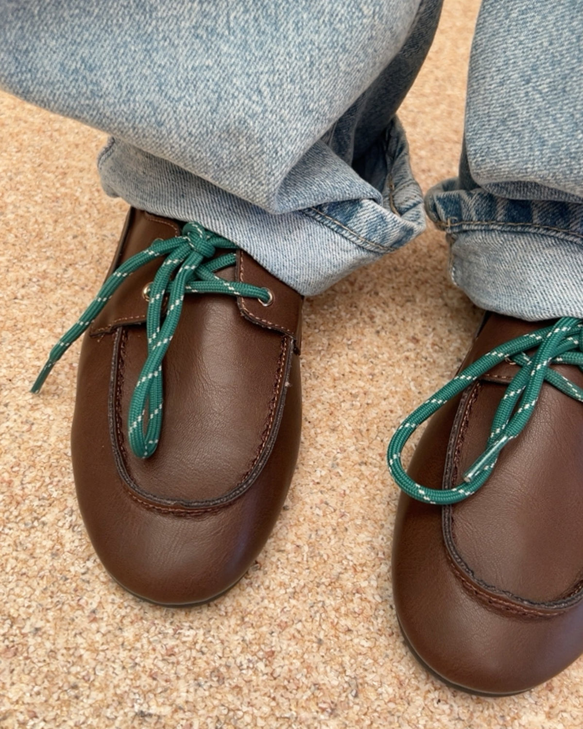 Bruine loafers gesloten