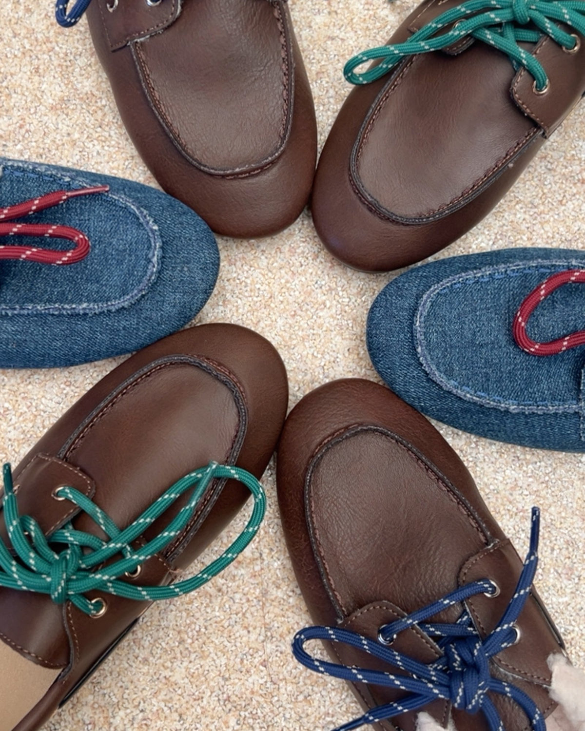 Bruine loafers met teddy
