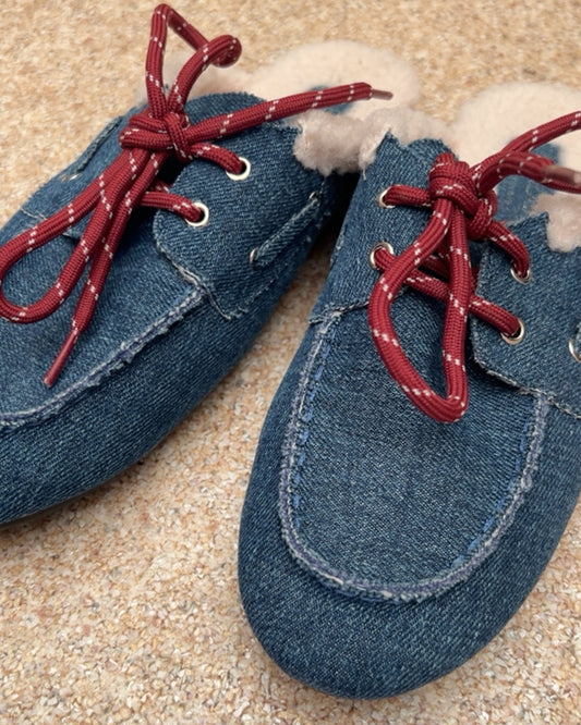 Loafer denim,  mules