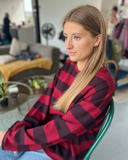 T-shirt-sweater streep