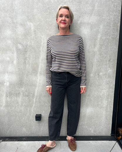 Barrel jeans zwart