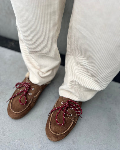 Rib broekje relaxed fit ecru