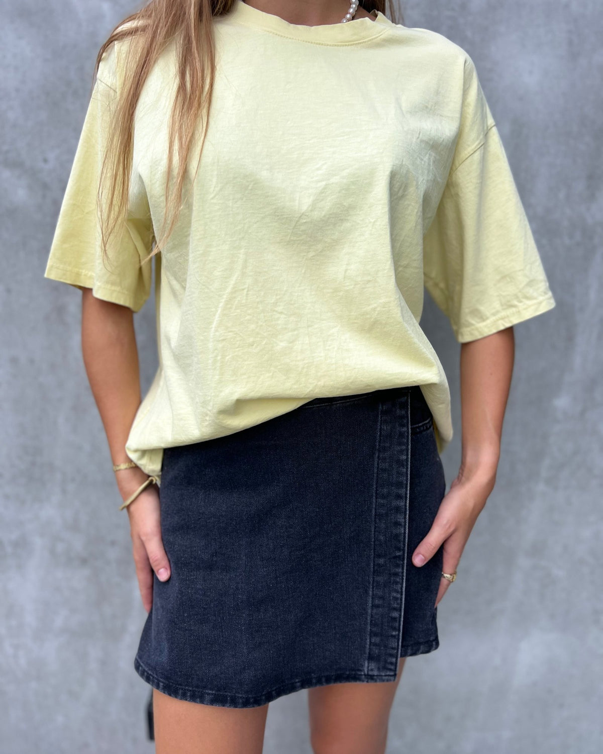 Skort jeans zwart