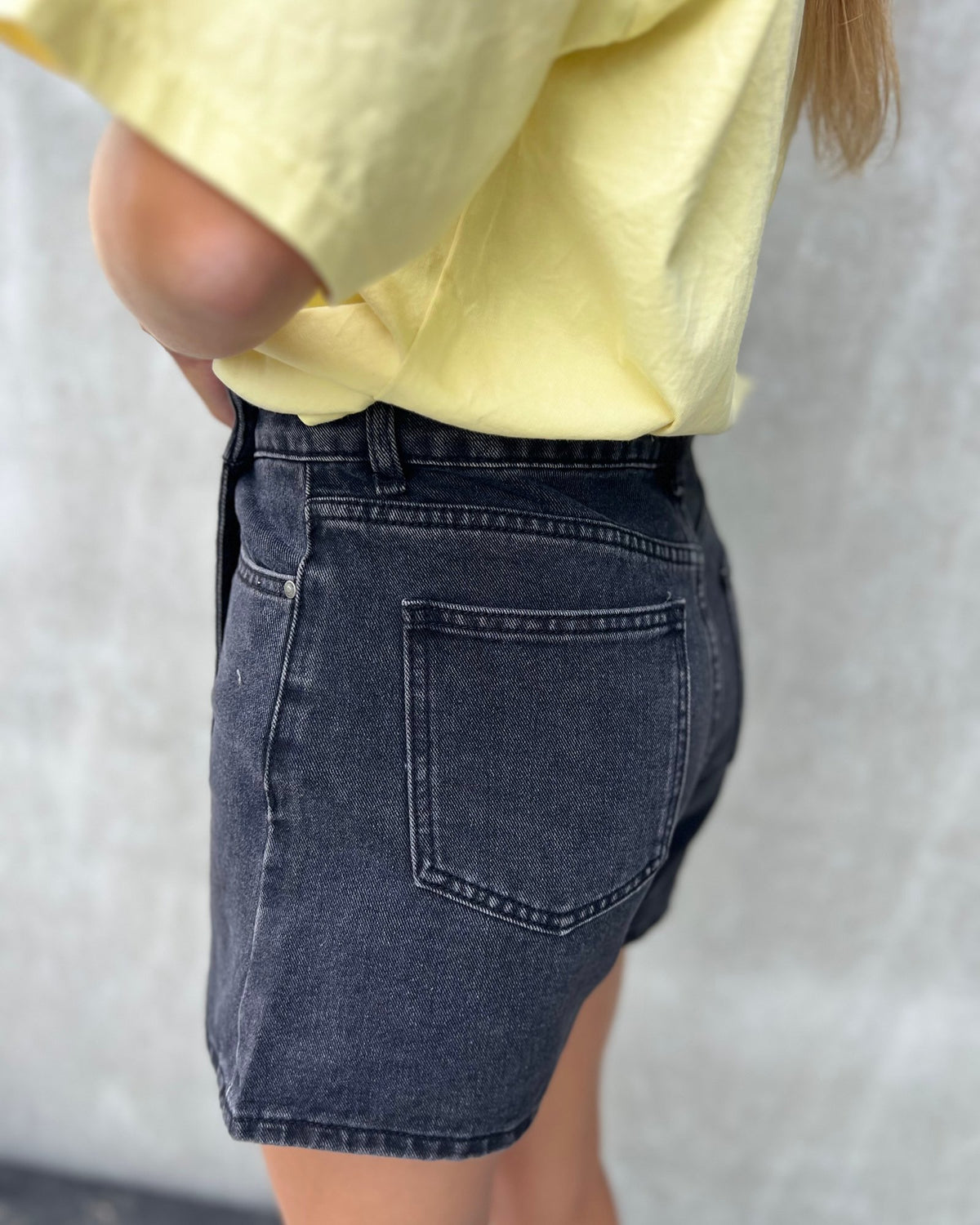 Skort jeans zwart