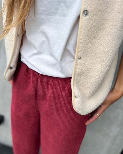 Rib broekje relaxed fit