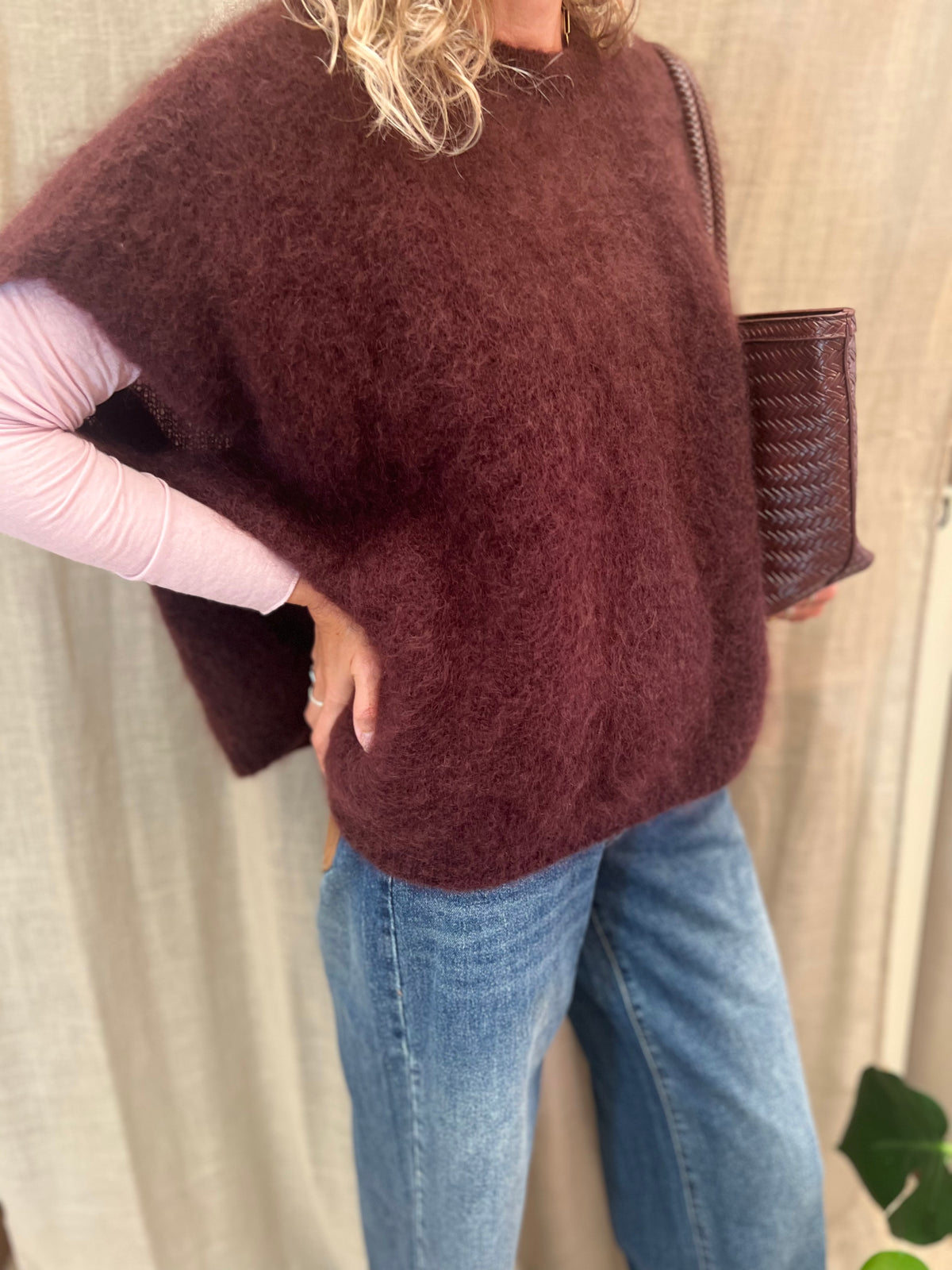 Mohair trui oversized