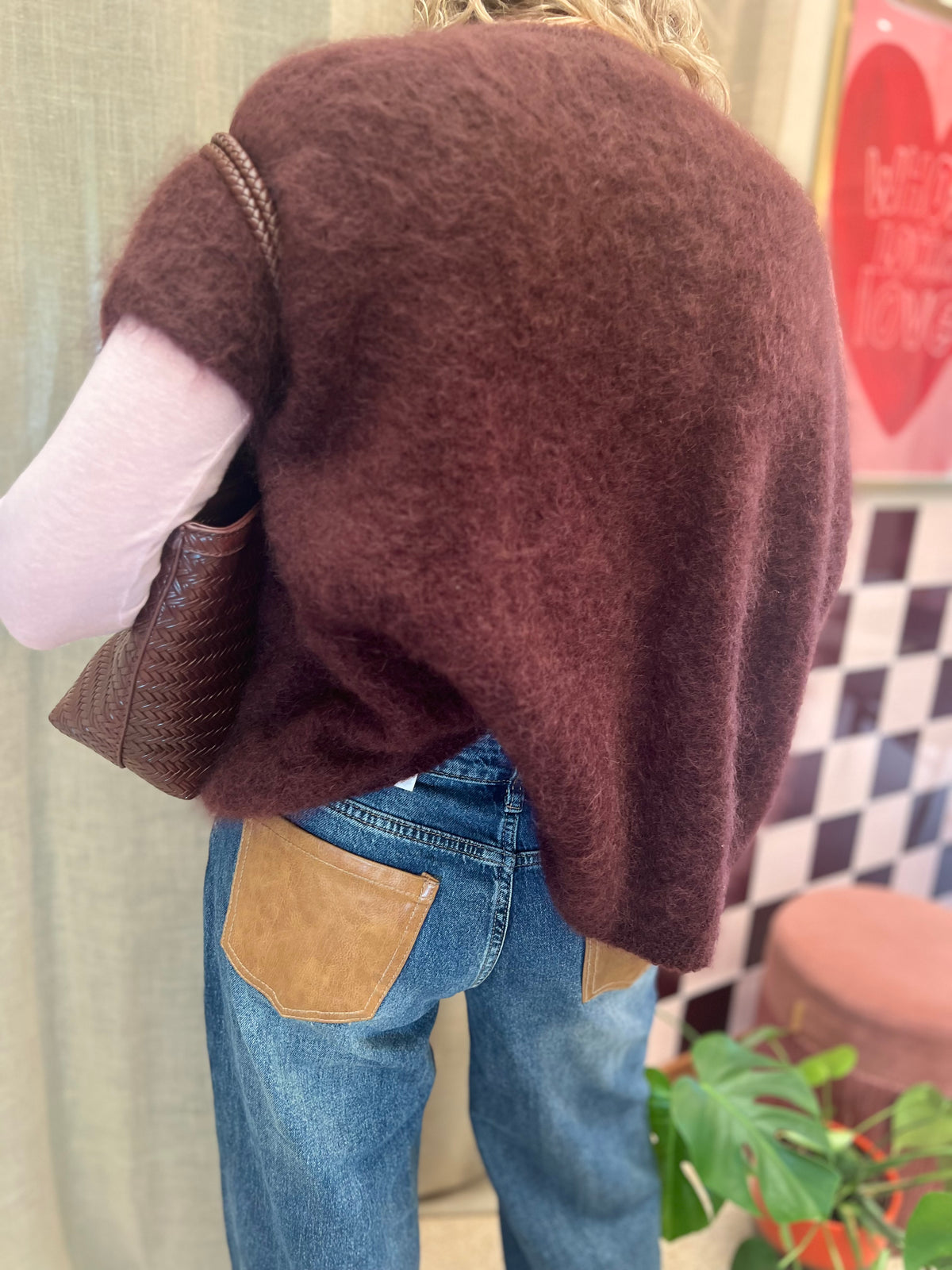 Mohair trui oversized