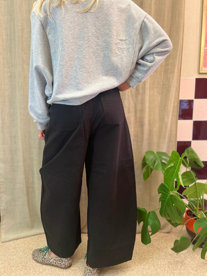 Sweatshirt wijde mouw-off shoulder