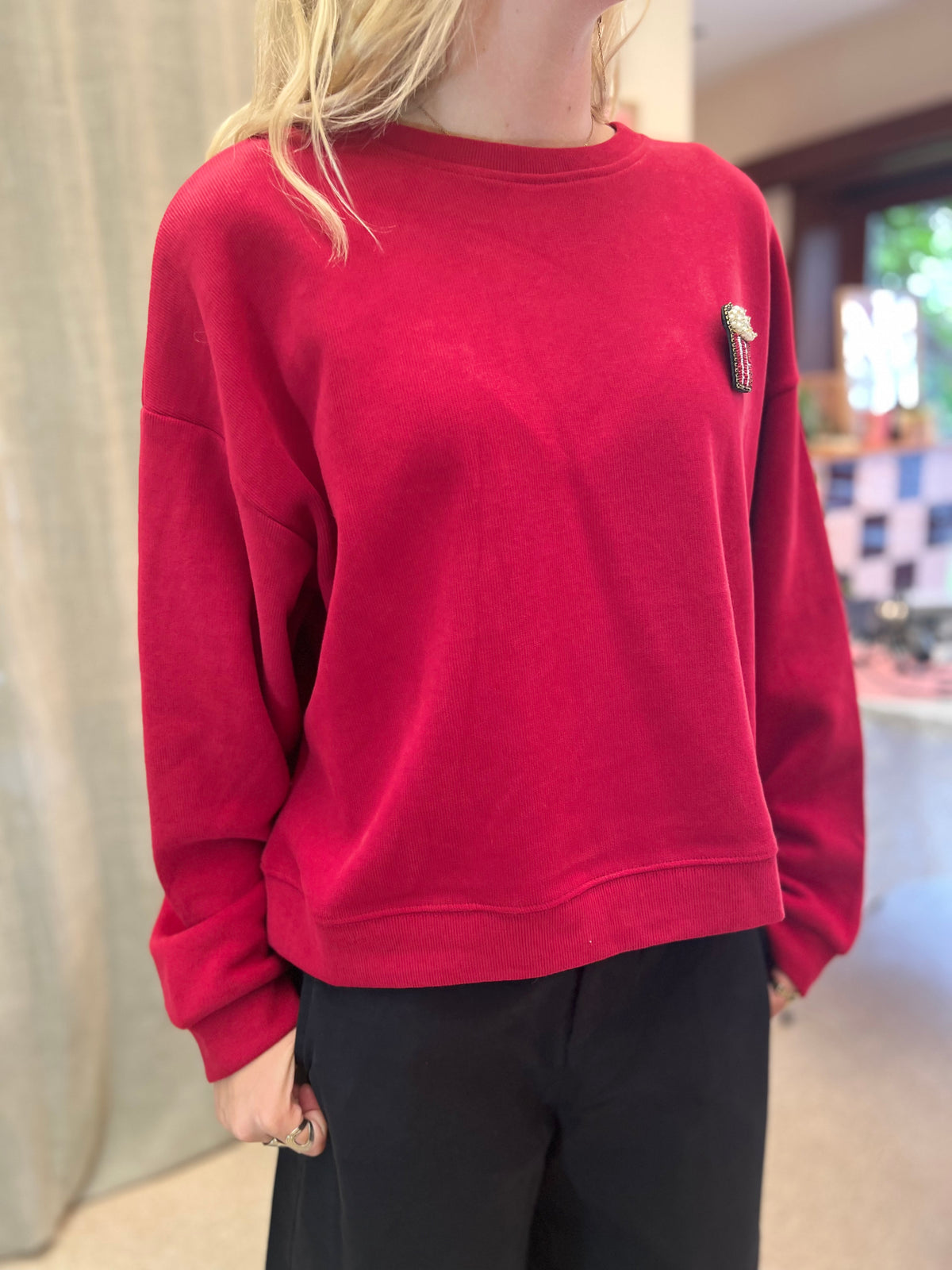 Sweatshirt rood