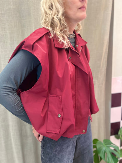 Bodywarmer sleeveless katoen