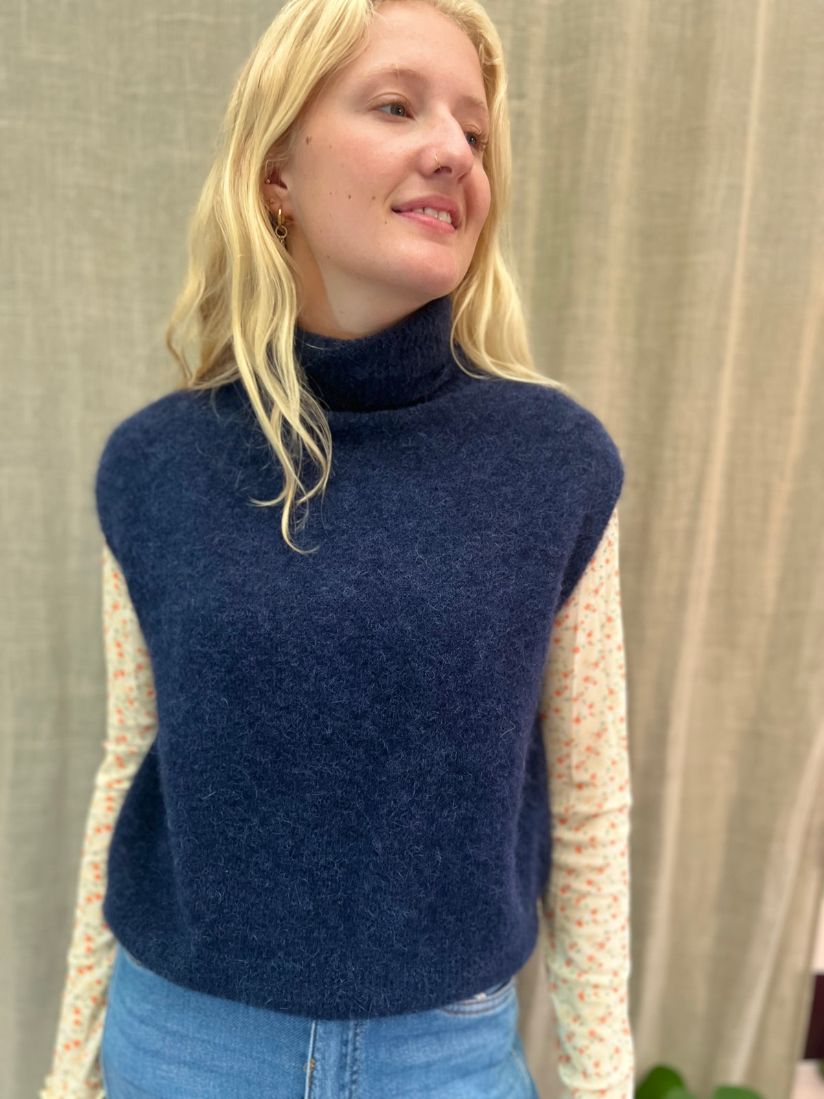 Souspull alpaca-navy