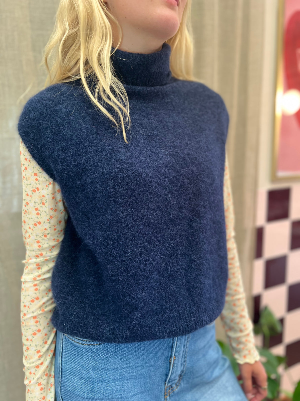 Souspull alpaca-navy