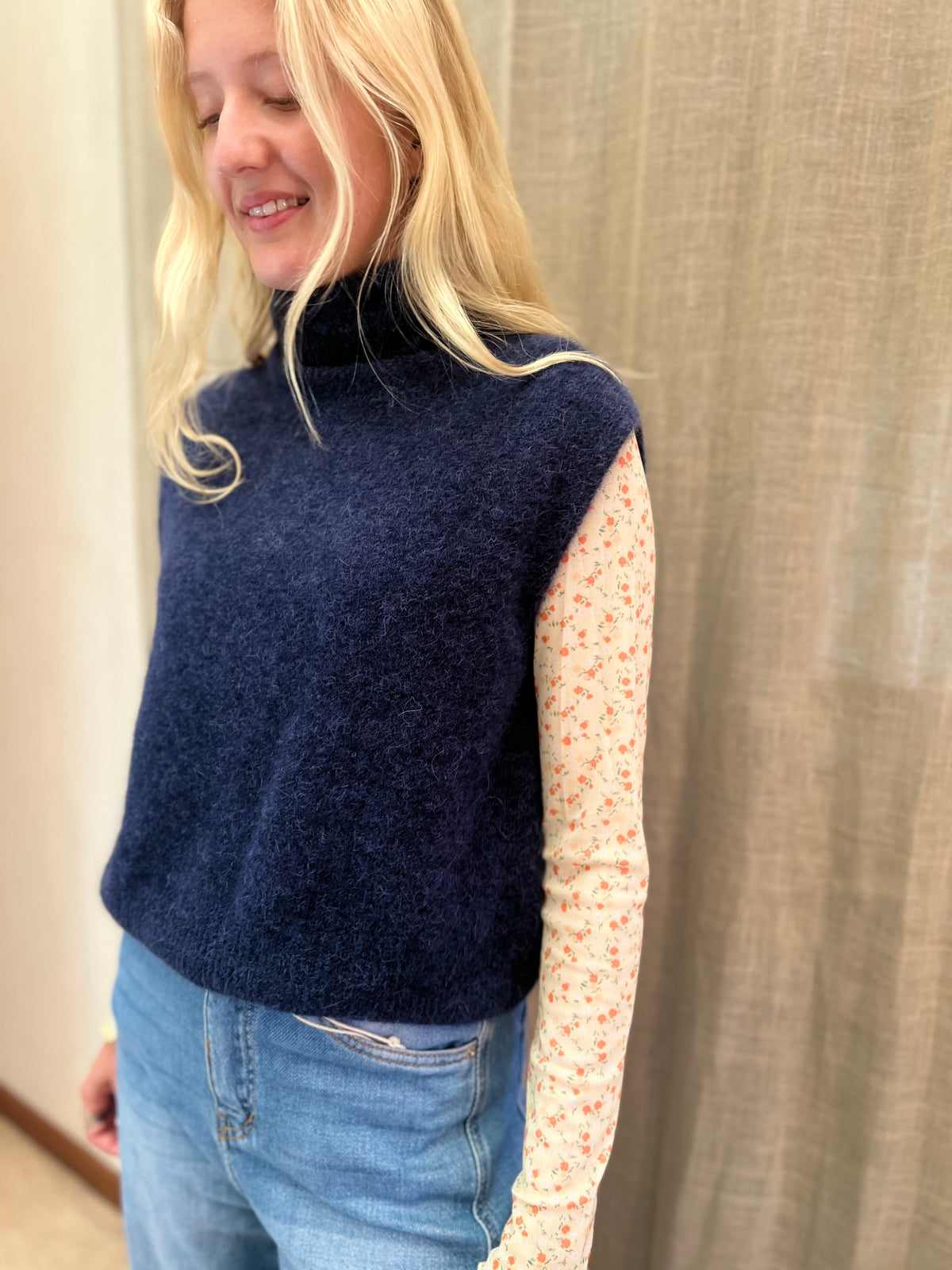 Souspull alpaca-navy