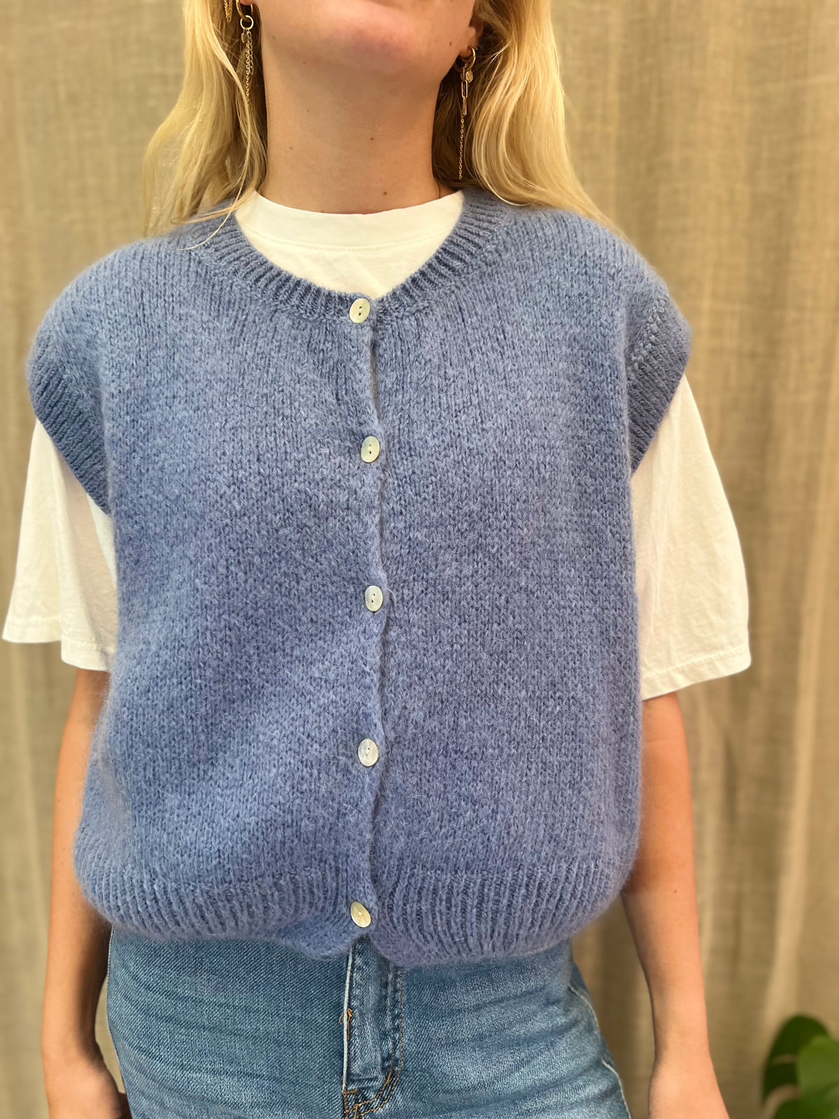 bodywarmer met alpaca wol