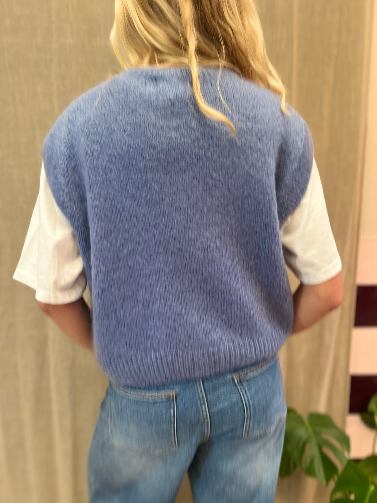 bodywarmer met alpaca wol