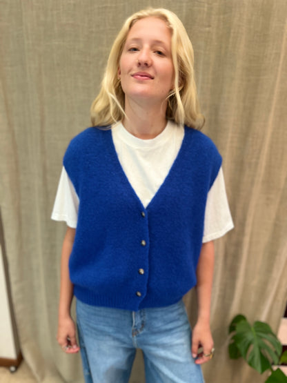 Bodywarmer electric blue