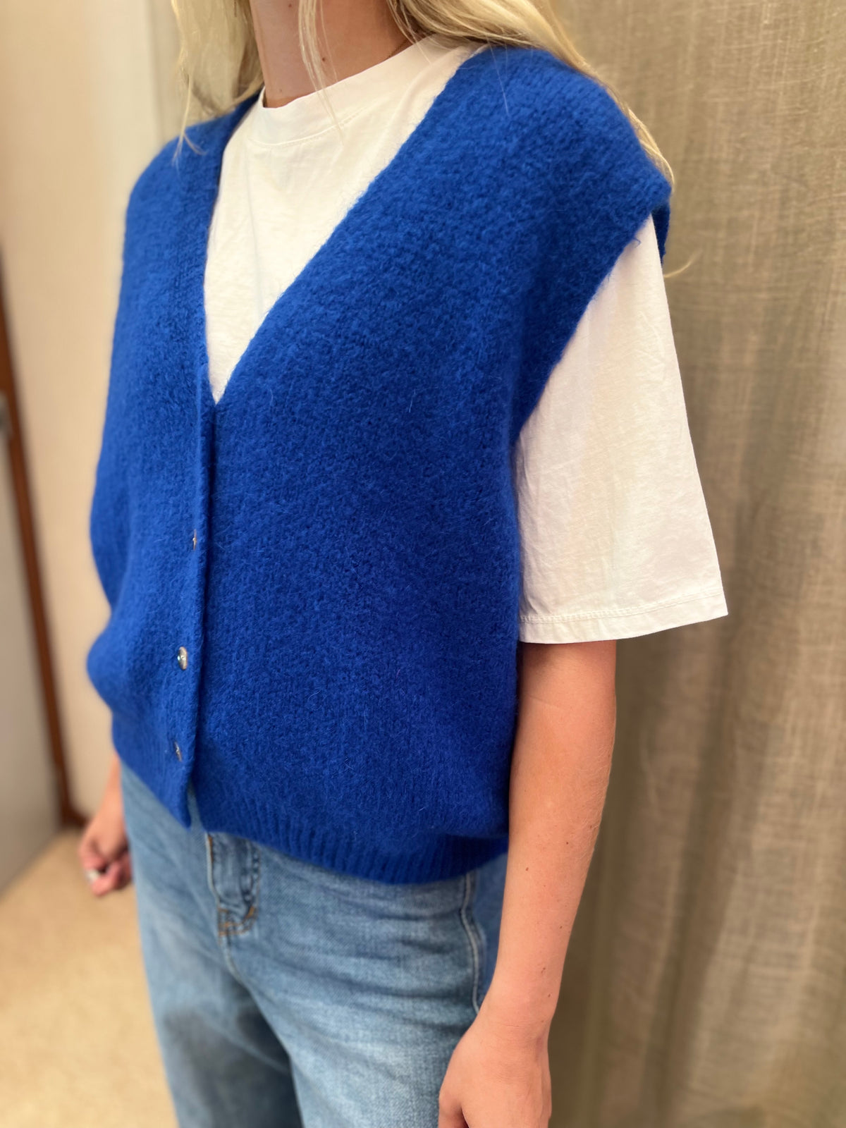 Bodywarmer electric blue