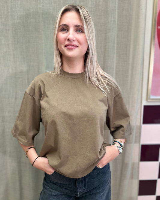 Basic T-Shirt – khaki