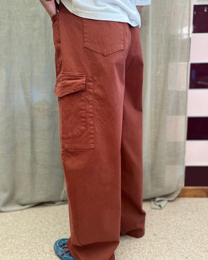 Wide Leg Cargo Pants – Rust-balloon shape
