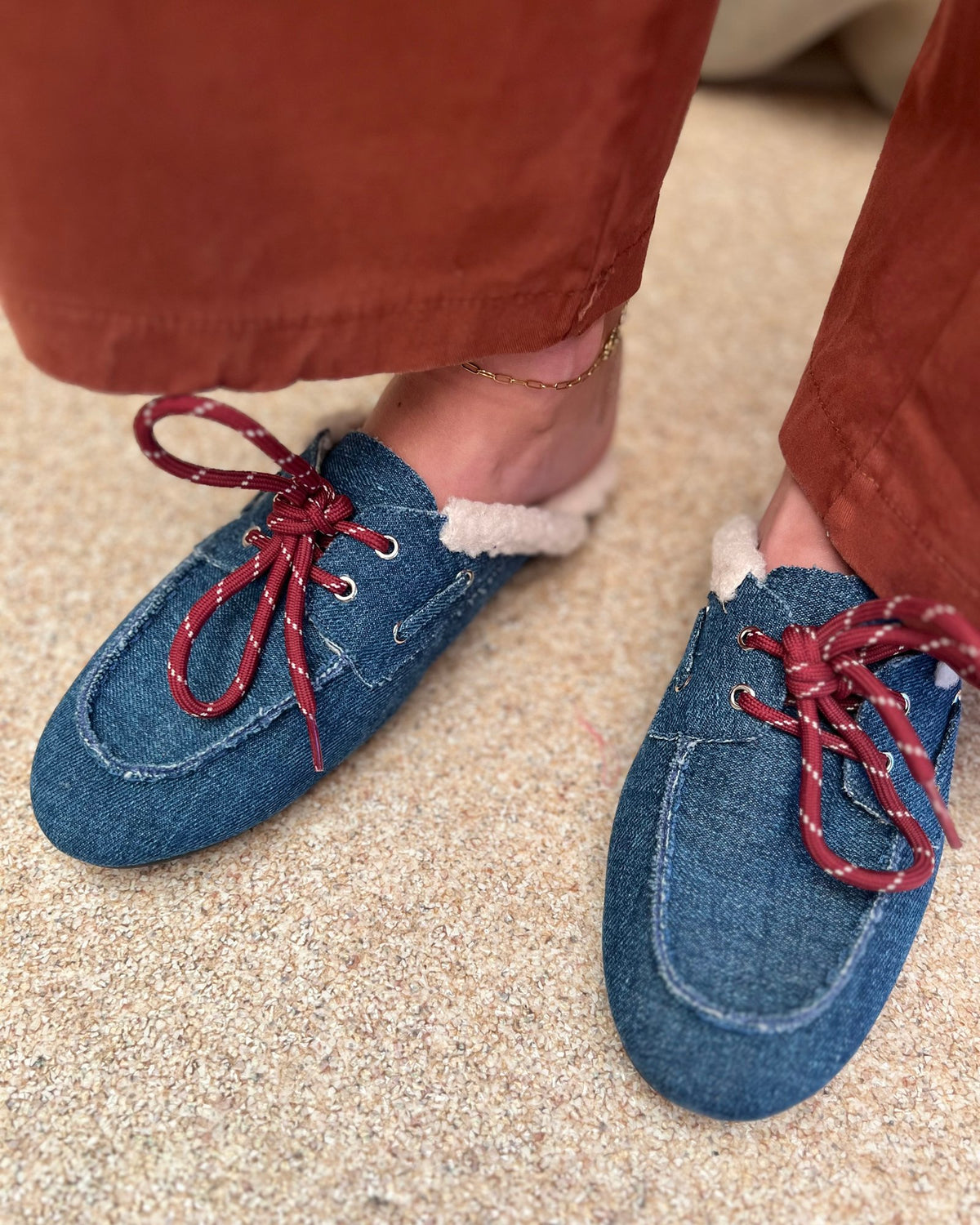 Loafer denim,  mules