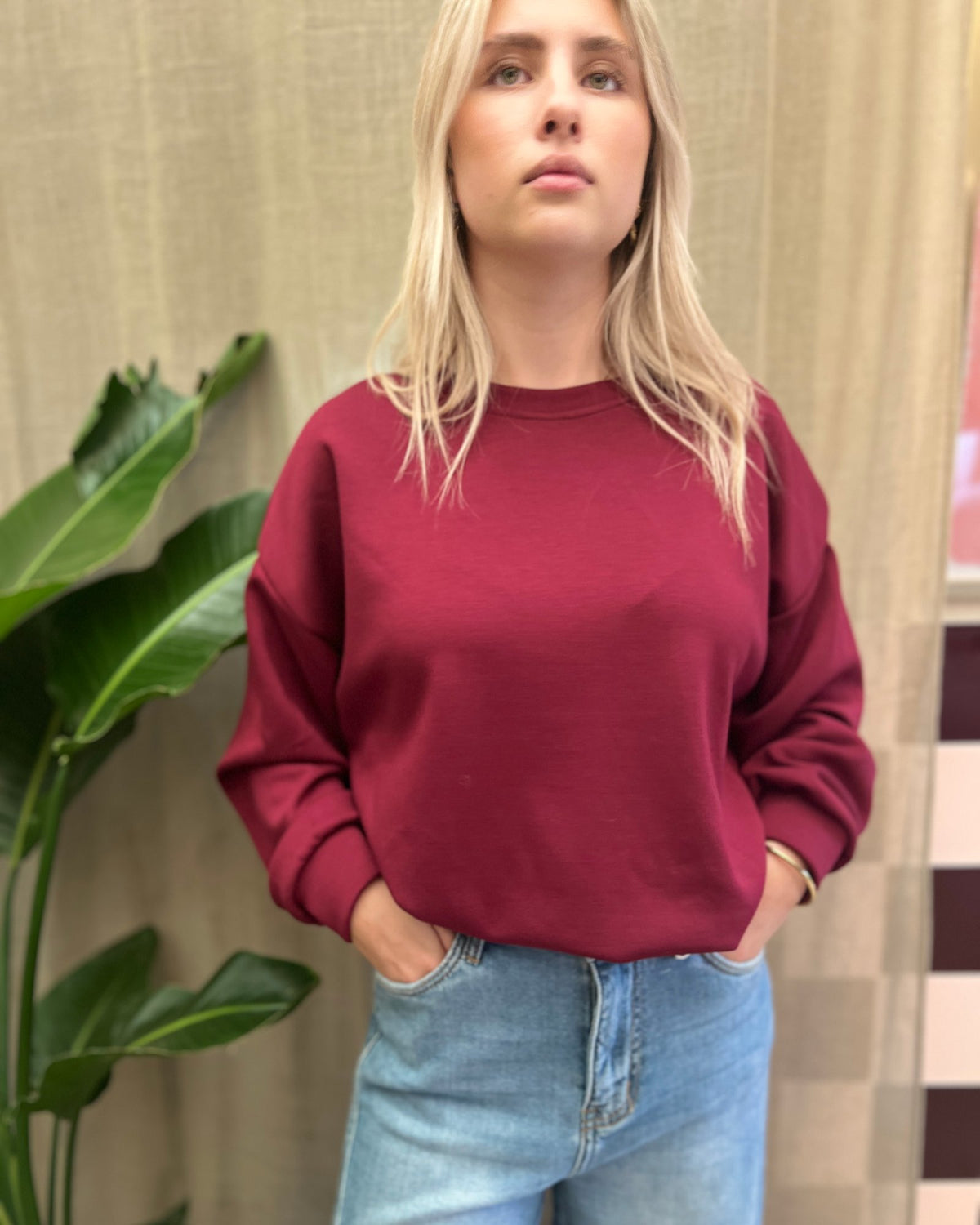 Bordeaux Oversized Sweater 🍒