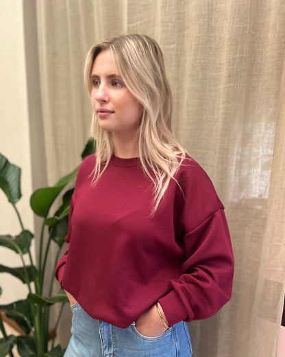 Bordeaux Oversized Sweater 🍒