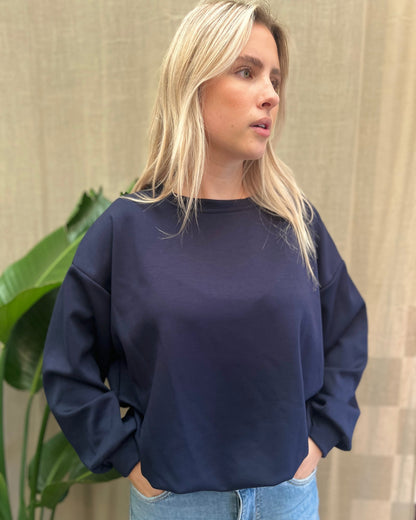 Blauwe Oversized sweater