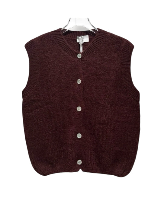 Gilet zonder mouwen in mohair
