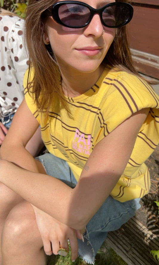 Tshirt zonder mouwen schoudervulling